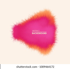 The frame consisting of chaotic lines. 3d abstract vector illustration. Design template with place for text. Modern pattern.