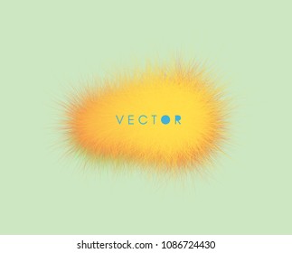 The frame consisting of chaotic lines. 3d abstract vector illustration. Design template with place for text. Modern pattern.