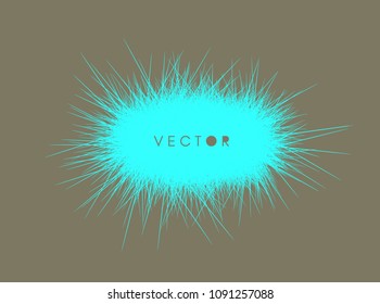 The frame consisting of chaotic lines. 3d abstract vector illustration. Design template with place for text. Modern pattern.