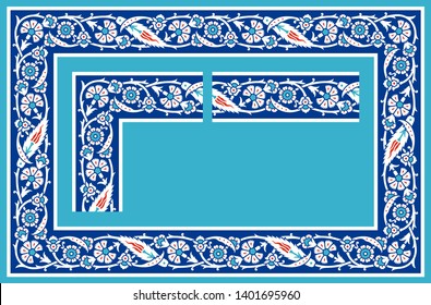 Frame constructor, connecting the corner element and the side element, you can get frames with different sizes. Each element perfectly matches with each other to get a seamless frame. Easy to modify