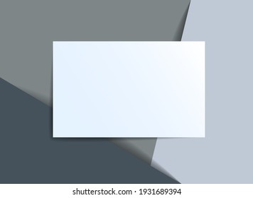 Frame with copy space for text design template, flyer, poster, card, banner, advertising layout, moderate colors and geometric shapes vector modern style paper cut 3d illustration.