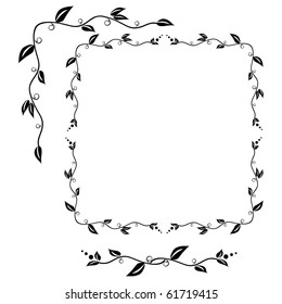 Frame, corner and ruler
