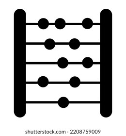     A frame of counting beads, icon of abacus 