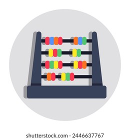 �A frame of counting beads, icon of abacus