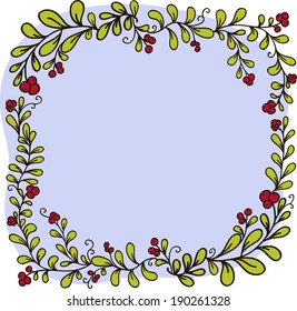 frame, cranberry, berry
