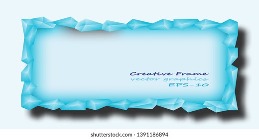 Frame. Creative frame. Stylish design. Creative background. Postcard. Banner. Flyer Artistic background. Vector graphics