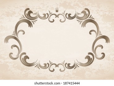 Frame with crown