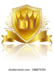 Frame crown ribbon