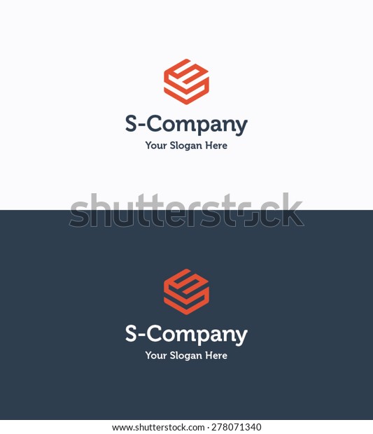Bildwurfel 3d Logo Firmenvorlage Mit Dem Buchstaben S Stock Vektorgrafik Lizenzfrei