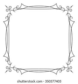 Frame with curls.