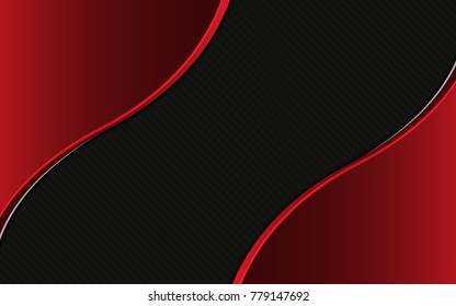frame curve deep dimension red black line concept abstract background