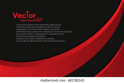 frame curve red black abstract background