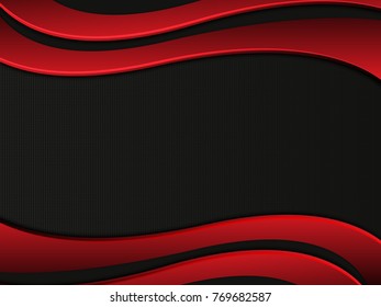 frame curve red black grid abstract background