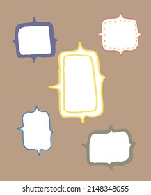 Frame Cute. Hand Drawn. Vector