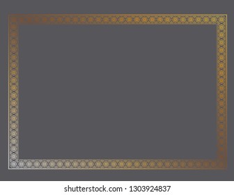 Frame decor isolated