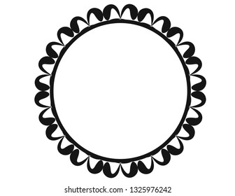 Frame decor isolated