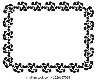 Frame decor isolated