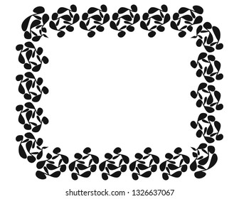 Frame decor isolated