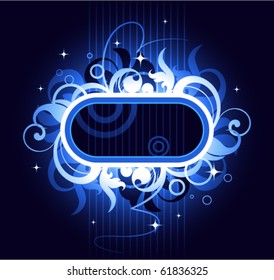 Frame is decorated design elements