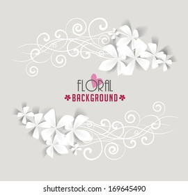 frame decorated with white flowers