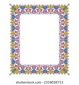 frame decoration with floral ornament, classic ornament, traditional ornament