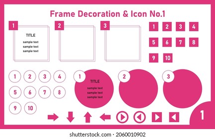 Frame Decoration and Icon no.1