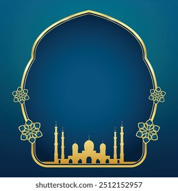 Frame Decoration for islamic bacground
