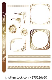 frame and decoration line