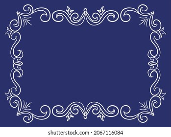 frame for decoration with a pattern
