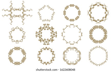 Frame decoration set without characters