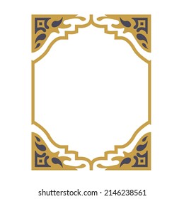 Frame decorative art design vector isolated
