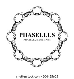 frame. Decorative design elements