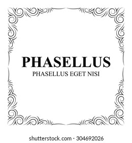 Frame. Decorative design elements