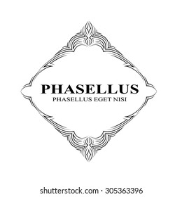 Frame. Decorative design elements. Vector 