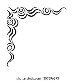 Frame. Decorative design elements. Vector