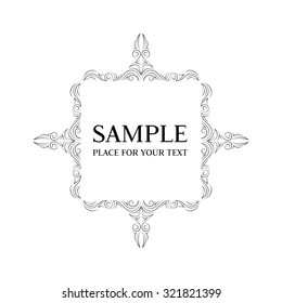 frame. Decorative design vector elements