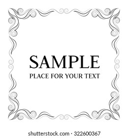 frame. Decorative design vector elements