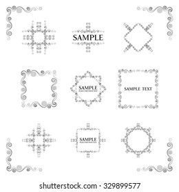 frame. Decorative design vector elements