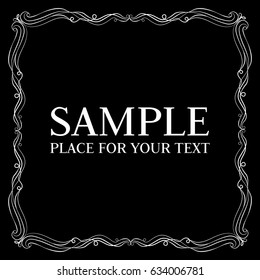 Frame. Decorative element.