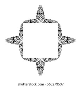 Frame. Decorative element. Vector illustration