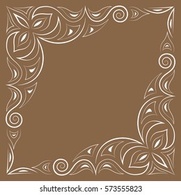 Frame. Decorative element. Vector illustration