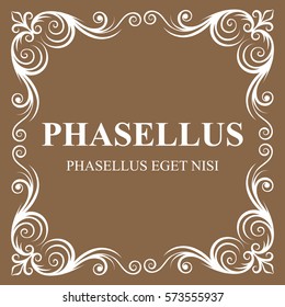 Frame. Decorative element. Vector illustration