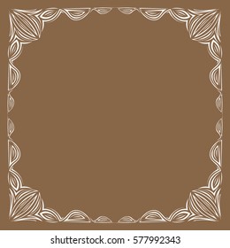 Frame. Decorative element. Vector illustration