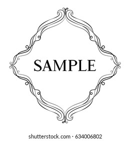 Frame. Decorative element. Vector illustration