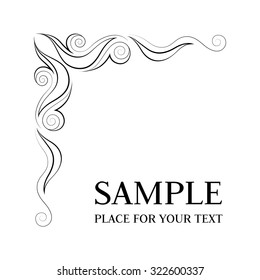 Frame. Decorative elements. Vector