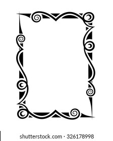 Frame. Decorative elements. Vector