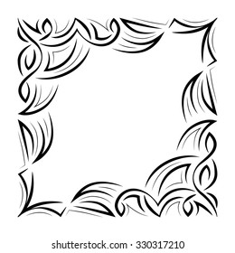 Frame. Decorative elements. Vector