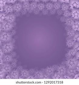 Frame. Decorative frame of flowers. Vector graphics