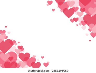 Frame, decorative frame, heart, Valentine's Day, material, decoration, background, illustration