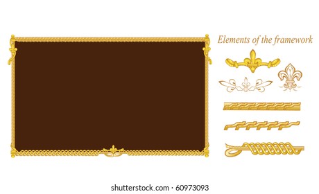 Frame with decorative ornament